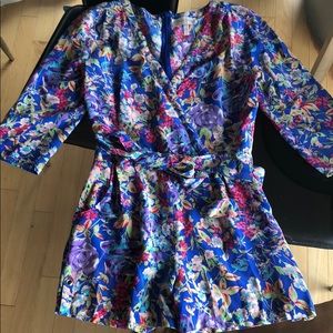 Yumi Kim blue floral romper